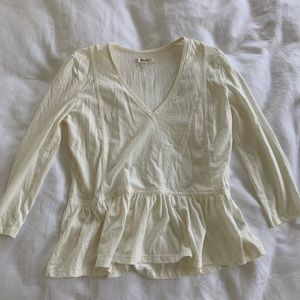 Madewell Cream Long sleeve